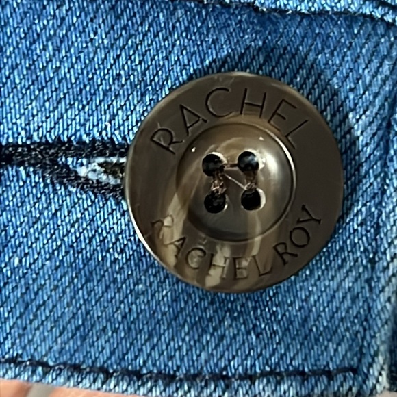 RACHEL Rachel Roy Cropped Denim Jacket - Picture 3 of 8